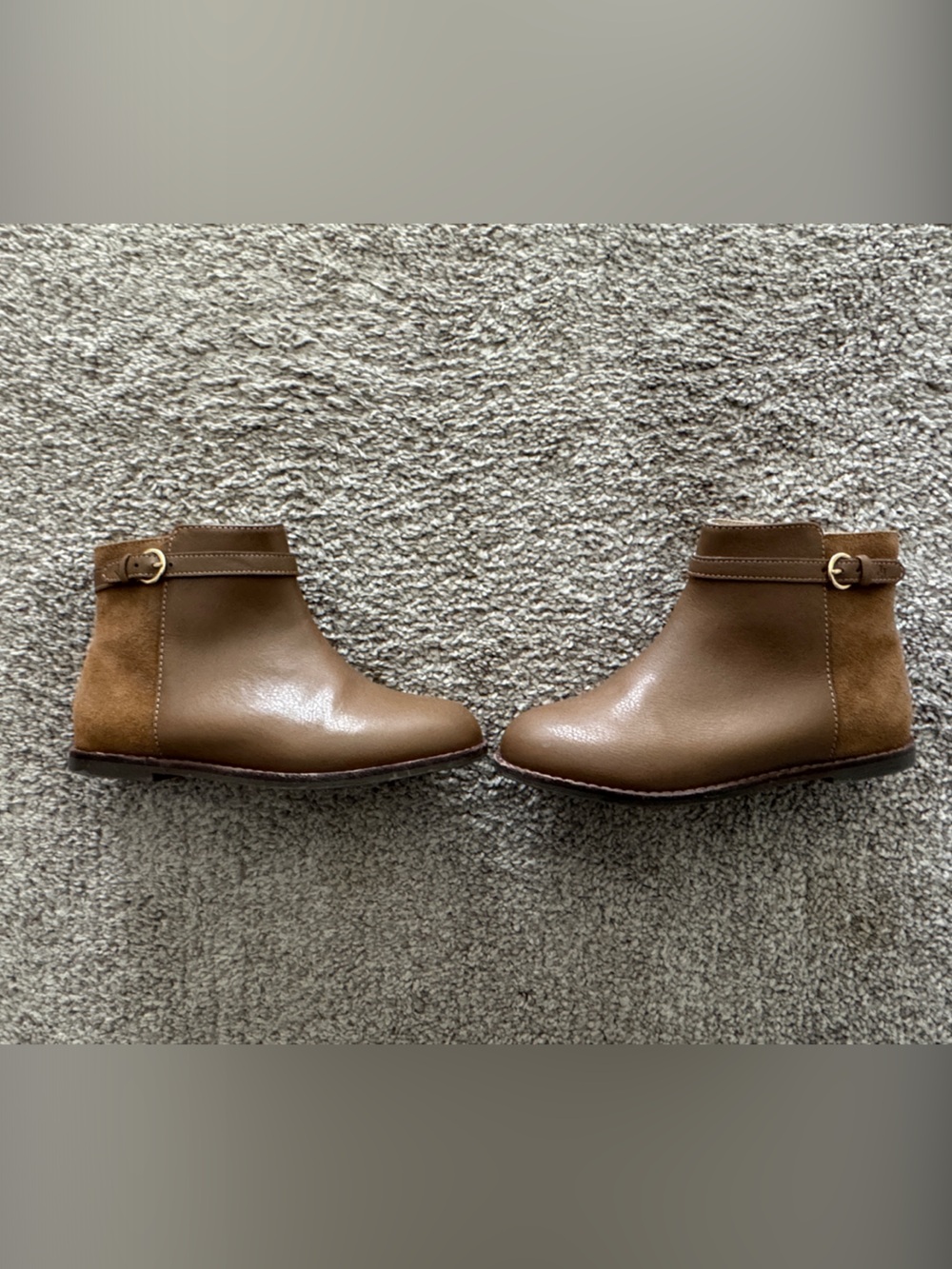 Janie and Jack Brown Kids Ankle Boots